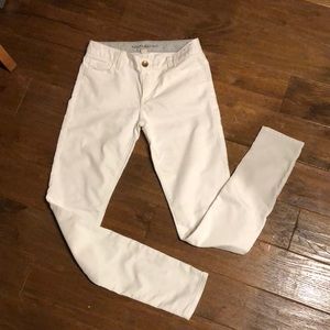 Banana Republic white skinny jeans